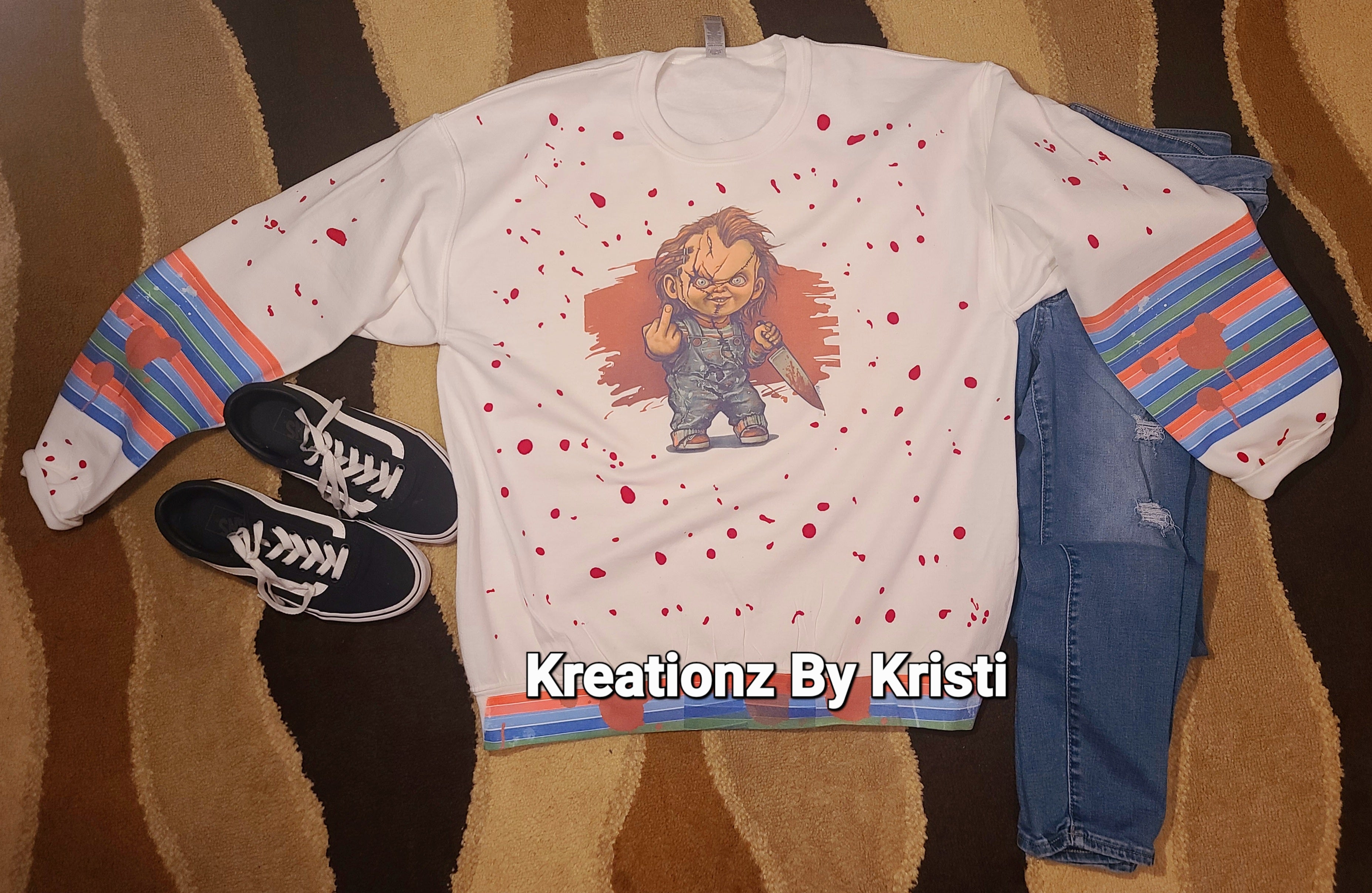 Chucky - Sublimination Hoodie Sweater - Halloween Sublimation