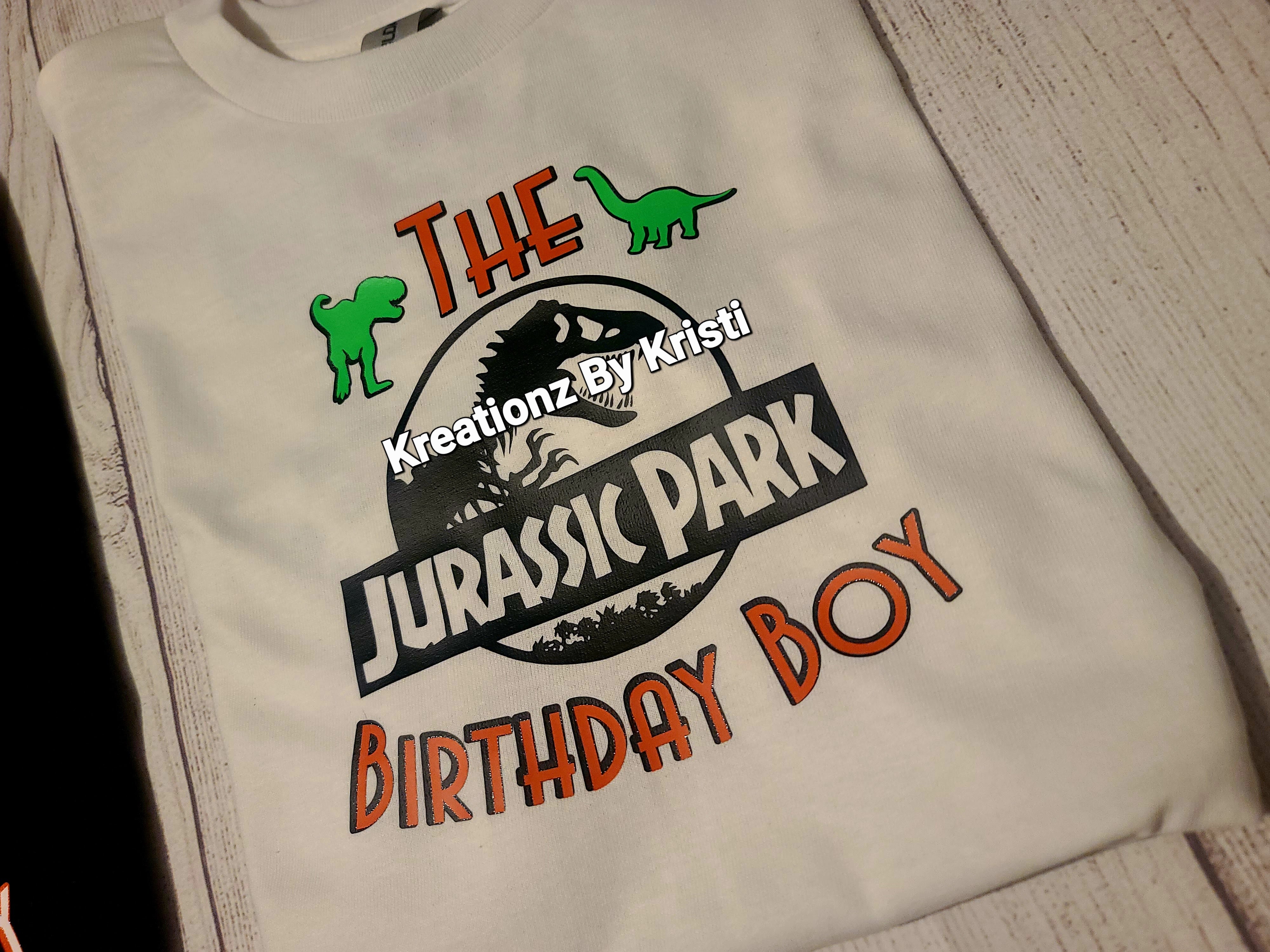 Custom Jurassic Park birthday shirt - Bleached Tees - Sweatshirts - Sublimination T-Shirts