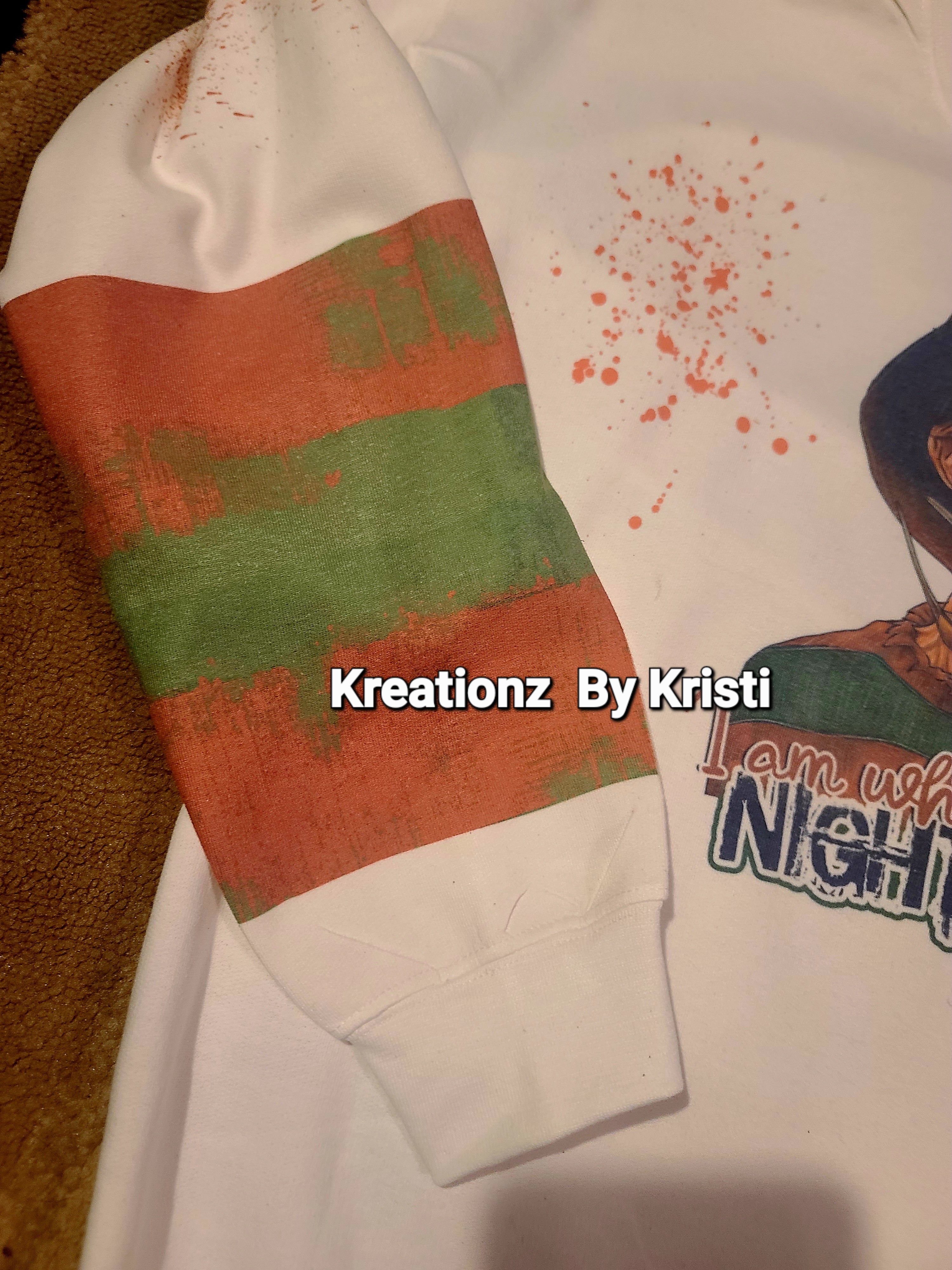 Freddy Krueger - Sublimination Sweater - Halloween Large