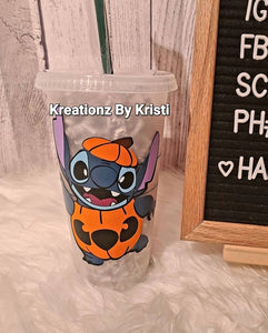 Custom Stitch Starbucks Halloween Cup