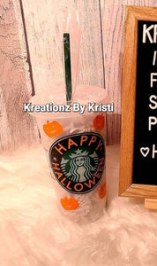 Custom Stitch Starbucks Halloween Cup