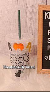 Custom Starbucks Hocus Pocus cup