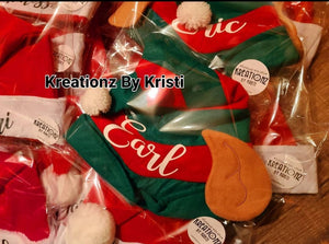 Custom Santa Hats/Elf - Christmas Elfs, Ornaments, Wreaths,etc
