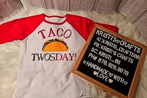 Custom Taco Two Day Birthday Shirt - Bleached Tees - Sweatshirts - Sublimination T-Shirts