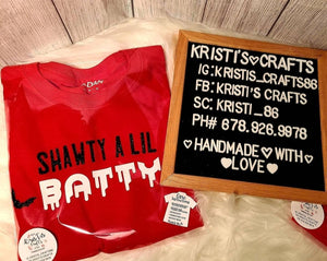 Custom Shawty A Lil Batty/She My Lil Boo Thang Shirt - Bleached Tees - Sweatshirts - Sublimination T-Shirts