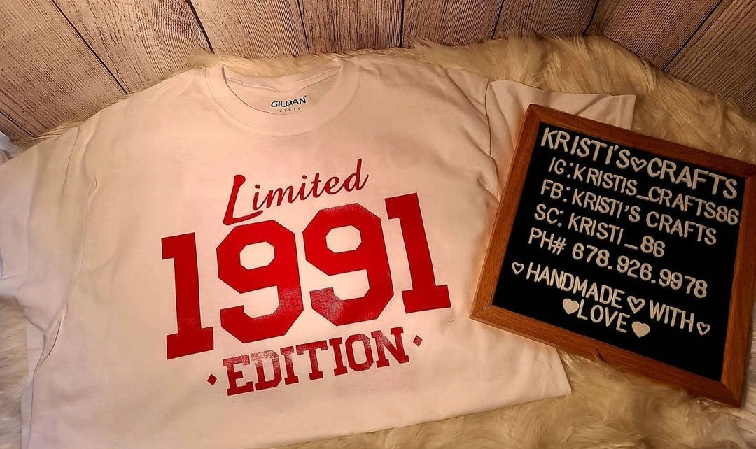 Custom Limited Edition Birthday Shirt - Bleached Tees - Sweatshirts - Sublimination T-Shirts
