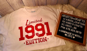 Custom Limited Edition Birthday Shirt - Bleached Tees - Sweatshirts - Sublimination T-Shirts