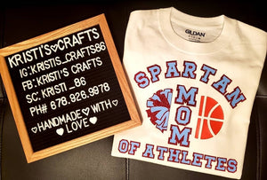 Custom Basketball Mom Shirt - Bleached Tees - Sweatshirts - Sublimination T-Shirts