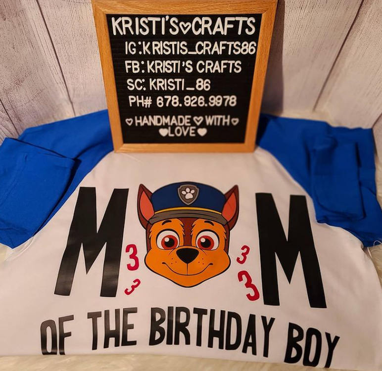Chase Paw Patrol Birthday Shirts - Birthday Boy - Personalized Custom Chase Paw Patrol Tee - Birthday Party - Paw Patrol Theme Party