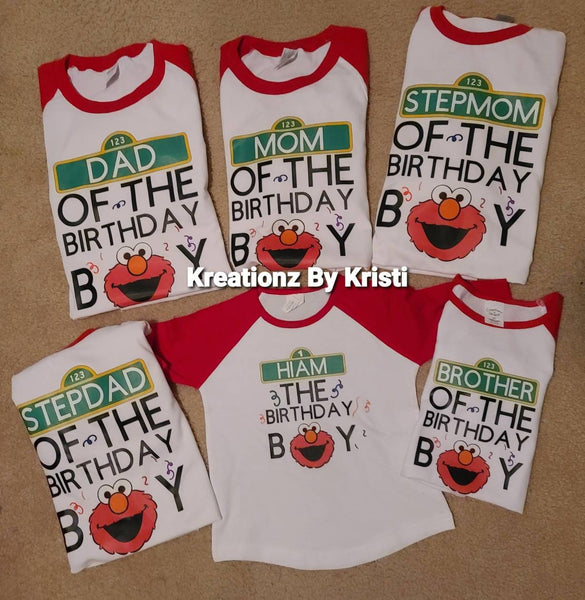 Elmo birthday deals shirt